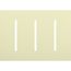 New Architectural 3-Gang Wall Plate, Fits Grafik T Controls, Matte Finish, LWT-GGG-AL, Almond