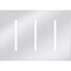 New Architectural 3-Gang Wall Plate, Fits Grafik T Controls, Metal Finish, Bright Chrome