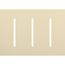 New Architectural 3-Gang Wall Plate, Fits Grafik T Controls, Matte Finish, LWT-GGG-BE, Beige