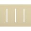 New Architectural 3-Gang Wall Plate, Fits Grafik T Controls, Matte Finish, LWT-GGG-IV, Ivory