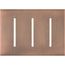 New Architectural 3-Gang Wall Plate, Fits Grafik T Controls, Metal Finish, Antique Bronze