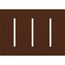 New Architectural 3-Gang Wall Plate, Fits Grafik T Controls, Matte Finish, LWT-GGG-SI, Sienna