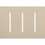 New Architectural 3-Gang Wall Plate, Fits Grafik T Controls, Matte Finish, LWT-GGG-TP, Taupe