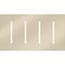 New Architectural 4-Gang Wall Plate, Fits Grafik T Controls, Metal Finish, Bright Nickel