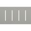 New Architectural 4-Gang Wall Plate, Fits Grafik T Controls, Matte Finish, LWT-GGGG-GR, Gray