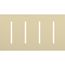 New Architectural 4-Gang Wall Plate, Fits Grafik T Controls, Matte Finish, LWT-GGGG-IV, Ivory