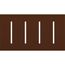 New Architectural 4-Gang Wall Plate, Fits Grafik T Controls, Matte Finish, LWT-GGGG-SI, Sienna