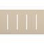 New Architectural 4-Gang Wall Plate, Fits Grafik T Controls, Matte Finish, LWT-GGGG-TP, Taupe