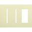 New Architectural 3-Gang Wall Plate, Fits 2 Grafik T Controls and 1 Accessory, Matte Finish, Almond