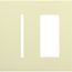 New Architectural 2-Gang Wall Plate, Fits 1 Grafik T Controls and 1 Accessory, Matte Finish, Almond