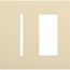 New Architectural 2-Gang Wall Plate, Fits 1 Grafik T Controls and 1 Accessory, Matte Finish, Beige