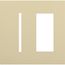 New Architectural 2-Gang Wall Plate, Fits 1 Grafik T Controls and 1 Accessory, Matte Finish, Ivory