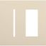 New Architectural 2-Gang Wall Plate, Fits 1 Grafik T Controls, 1 Accessory, Matte Finish, Light Almond