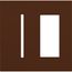 New Architectural 2-Gang Wall Plate, Fits 1 Grafik T Controls and 1 Accessory, Matte Finish, Sienna