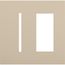 New Architectural 2-Gang Wall Plate, Fits 1 Grafik T Control and 1 Accessory, Matte Finish, Taupe