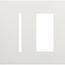 New Architectural 2-Gang Wall Plate, Fits 1 Grafik T Control and 1 Accessory, Matte Finish, White