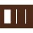 New Architectural 3-Gang Wall Plate, Fits 1 Accessory and 2 Grafik T Controls, Matte Finish, Sienna