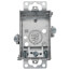 2-1/2" Deep Gangable Switch Box w/ Flush Ears for Old Work, 1/2" Knockouts, Adapts to 3/4" Wall Thickness