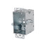 2-1/2" Deep Gangable Switch Box w/ Flush Ears for Old Work, 1/2" Knockouts, Adapts to 3/4" Wall Thickness