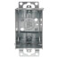 2-1/2" Deep Gangable Switch Box w/ Flush Ears for Old Work & C-5 Clamps, 1/2" Knockouts