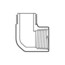 1-1/2" HDPE 90° Street Elbow (Male x Fem)