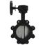 6" 88IPH65 Lug Ductile Iron Butterfly Valve, Gear Operator (200 PSI)