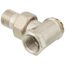1/2" Threaded x 1/2" Male Union Vertical Angle Valve with Straight Nipple (9000183)