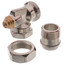 1-1/4" NPT x 1-1/4" Male Union Horizontal Angle Valve with Straight Nipple (9000182)