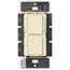 Maestro Dual LED+ Control Dimmer & Switch, 120V, 75W, 2.5A (Almond)