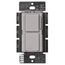 Maestro Dual LED+ Control Dimmer & Switch, 120V, 75W, 2.5A (Gray)