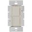 Maestro Dual LED+ Control Dimmer & Timer 120V, 75W, 2.5A (Light Almond)