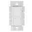 Maestro Dual LED+ Dimmer and 4-Speed Fan Control, No Neutral Required, 1.5A Fan, 75W LED Light, 120V, Single Pole, MACL-LFQH-WH, White