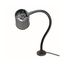 Incandescent Task Light, 24" Reach, Gooseneck Arm (Black)