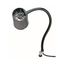 Halogen Task Light, 18" Reach, Gooseneck Arm, Coupler (Black)