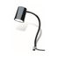 Compact Fluorescent Task Light, 24" Reach, Gooseneck Arm, Coupler (Black)