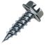 #10 1/2" (Length) 1/4" (Head Size) Slotted Hex Head Zip-in Screws, Zinc Plated (Tub of 1,000)