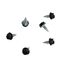 #6 3/8" (Length) x 1/4" (Head Size) Painted Slotted Hex Head Zip-in Self-Piercing Sheet Metal Screws, Black (18,000 Pack)