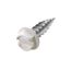 #6 3/8" (Length) x 1/4" (Head Size) Painted Slotted Hex Head Sheet Metal Screws, White (Bag of 100)