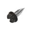 #7 1/2" (Length) x 1/4" (Head Size) Painted Slotted Hex Head Sheet Metal Screws, Brown (Bag of 100)