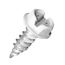 #7 1/2" (Length) x 1/4" (Head Size) Painted Slotted Hex Head Sheet Metal Screws, White (Tub of 1,000)