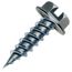 #8 1/2" (Length) 1/4" (Head Size) Slotted Hex Head Zip-in Screws, Zinc Plated (7,000 Piece Pail)