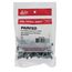 #8 1" (Length) x 1/4" (Head Size) Painted Slotted Hex Head Zip-in Self-Piercing Sheet Metal Screws, Black (Bag of 100)