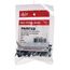 #8 3/4" (Length) x 1/4" (Head Size) Painted Slotted Hex Head Zip-in Self-Piercing Sheet Metal Screws, Black (Bag of 100)