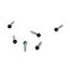 #8 3/4" (Length) x 1/4" (Head Size) Painted Slotted Hex Head Zip-in Self-Piercing Sheet Metal Screws, Black (Tub of 1,000)