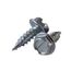 #8 3/4" (Length) 1/4" (Head Size) Slotted Hex Head Zip-in Screws, Zinc Plated (Bag of 100)