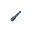 1/4" HEX, Go Blue Short Impact Rated Spring-Loaded Magnetic HEX Driver, 2" Long (Pack of 10)
