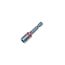 1/4" HEX, Go Blue Short Impact Rated Spring-Loaded Magnetic HEX Driver (2" Long)