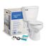 Summit 1.6 GPF Round Complete Toilet Kit (White)