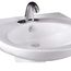 2038 Pamlico Wall-Mount Lavatory, Single Faucet Center (White)