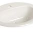 237 MS Oval Drop-In Lavatory, Single Hole (White)
